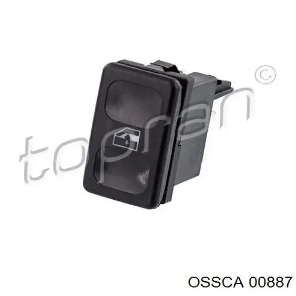 00887 Ossca botón de encendido, motor eléctrico, elevalunas, consola central