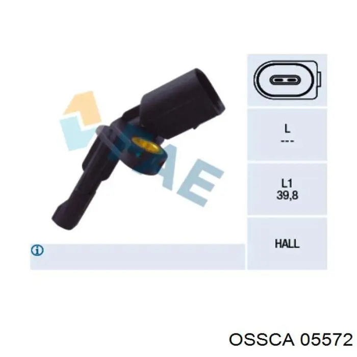 Sensor ABS trasero derecho Volkswagen Passat 3C5