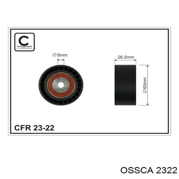 2322 Ossca brida de carburador