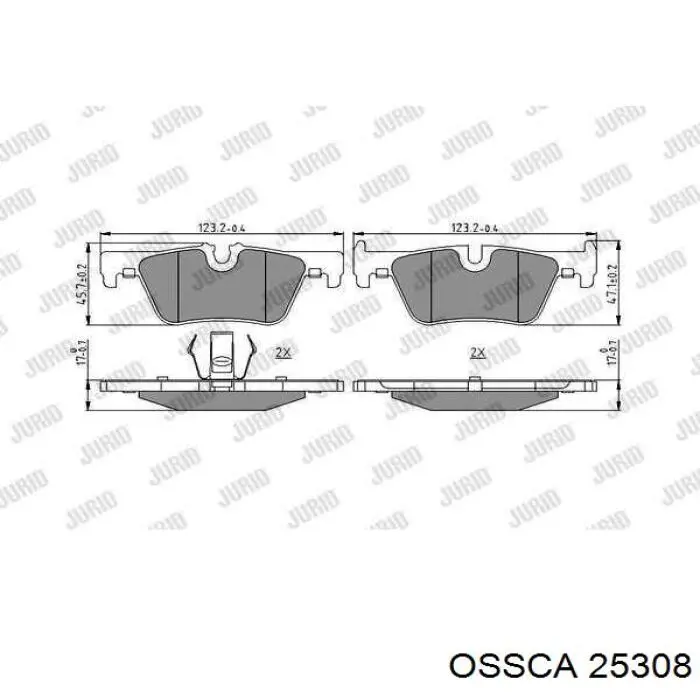 25308 Ossca manguera (conducto del sistema de refrigeración)