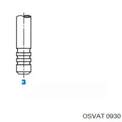 0930 Osvat válvula de admisión