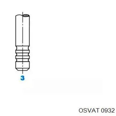 0932 Osvat válvula de admisión