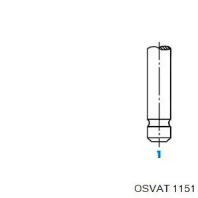 1151 Osvat válvula de admisión