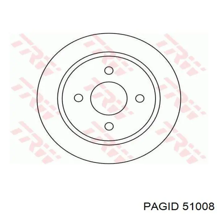 Disco de freno trasero Ford Sierra 1 GBC