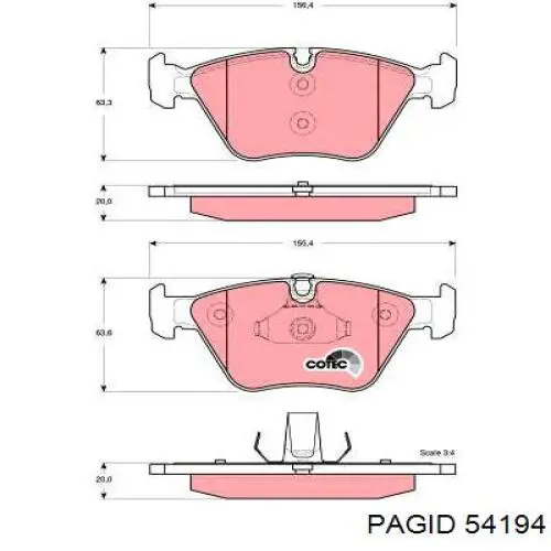 Freno de disco delantero Renault Espace 4 JK0