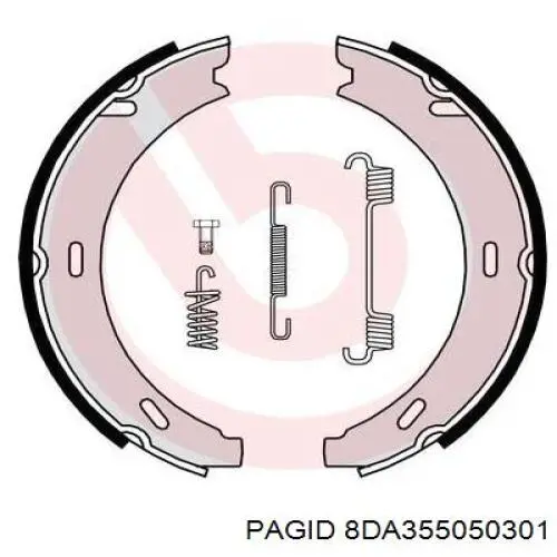 Juego de zapatas de frenos, freno de estacionamiento Mercedes E C124
