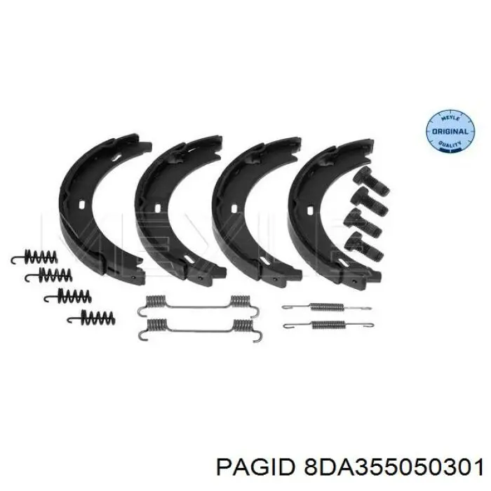 Juego de zapatas de frenos, freno de estacionamiento Mercedes E C124