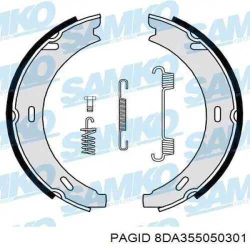 Juego de zapatas de frenos, freno de estacionamiento Mercedes E C124