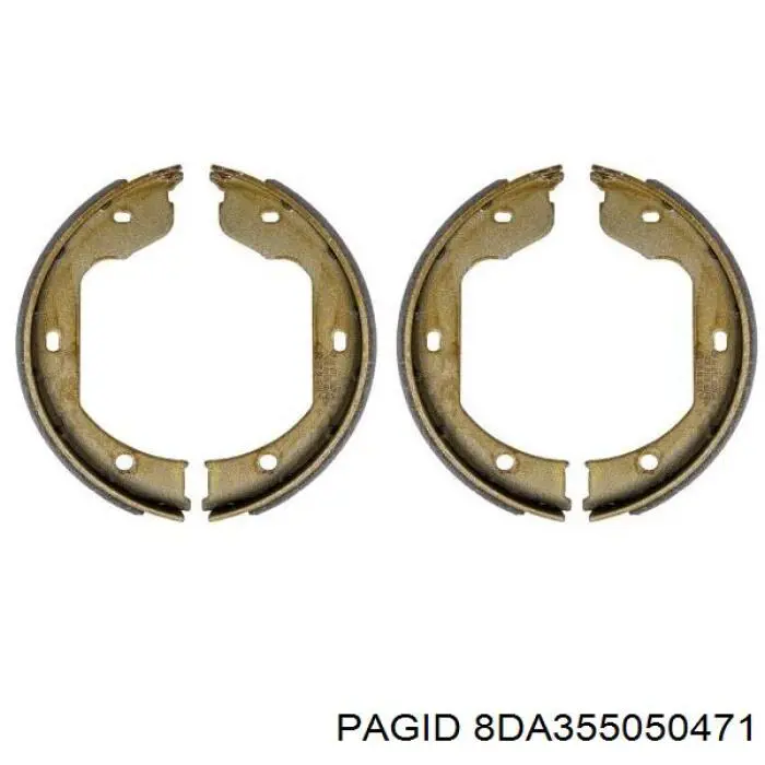 Juego de zapatas de frenos, freno de estacionamiento BMW 5 E39