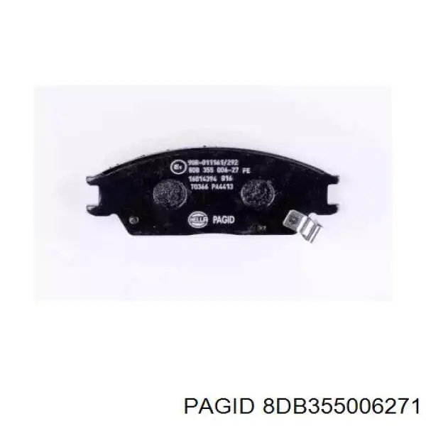 8DB355006-271 HELLA-PAGID pastillas de freno delanteras