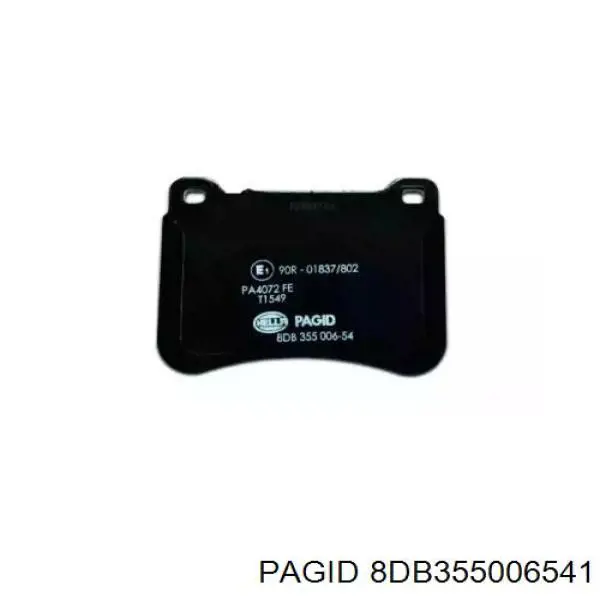 8DB 355 006-541 HELLA-PAGID pastillas de freno delanteras