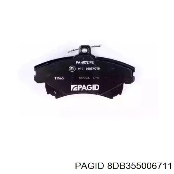 8DB 355 006-711 HELLA-PAGID pastillas de freno delanteras