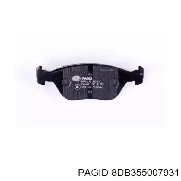 8DB355007931 HELLA-PAGID pastillas de freno delanteras