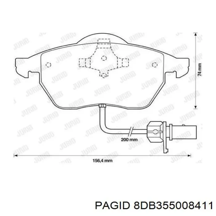 Pastillas de freno delanteras Audi A6 4F2