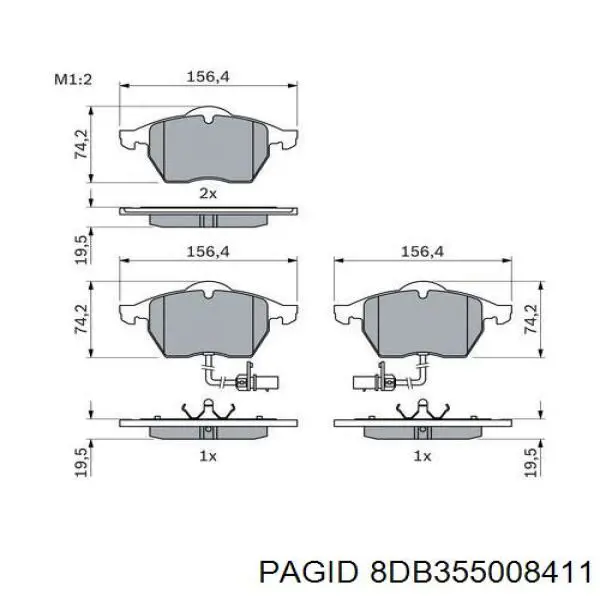 Pastillas de freno delanteras Audi A6 4F2