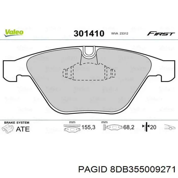 Pastillas de freno delanteras BMW 3 E90