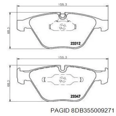 Pastillas de freno delanteras BMW 3 E90