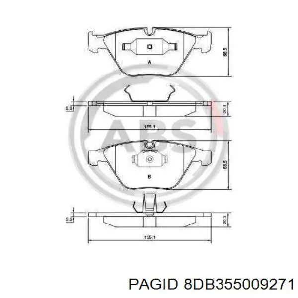Pastillas de freno delanteras BMW 3 E90