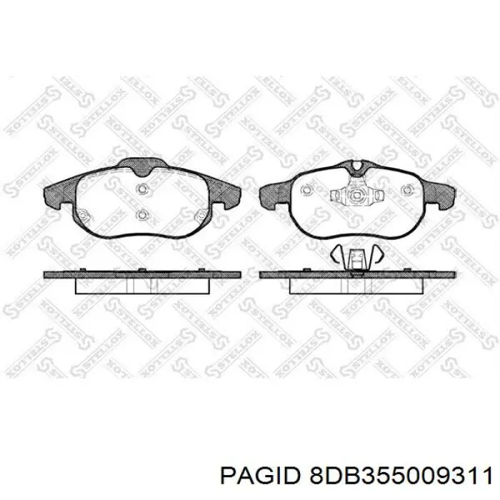 Pastillas de freno delanteras Opel Vectra
