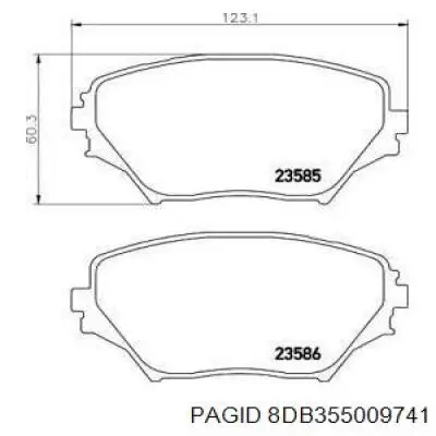 Pastillas de freno delanteras Toyota RAV4 2 XA2