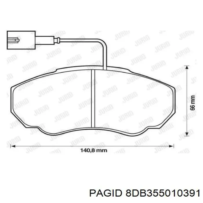 Pastillas de freno delanteras Fiat Ducato 2 230L