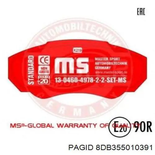 Pastillas de freno delanteras Fiat Ducato 2 230L