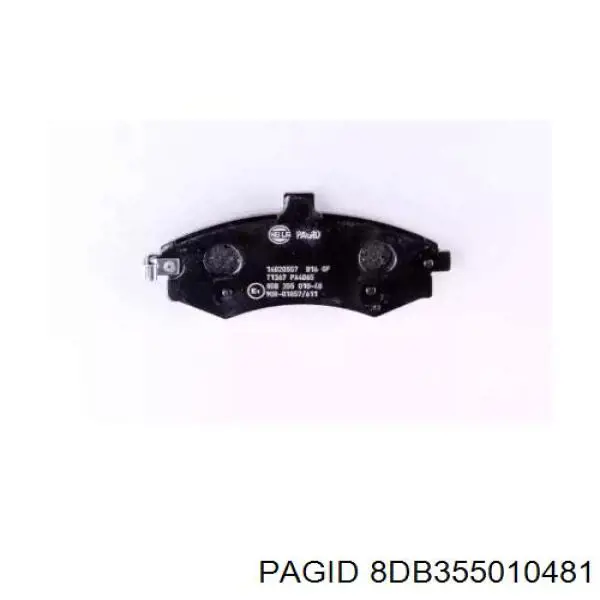 8DB355010481 HELLA-PAGID pastillas de freno delanteras