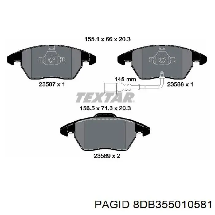 Pastillas de freno delanteras Seat Leon 2 1P1
