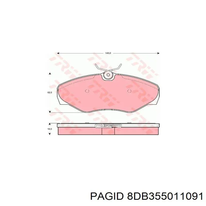 Pastillas de freno delanteras Renault Trafic 2 FL