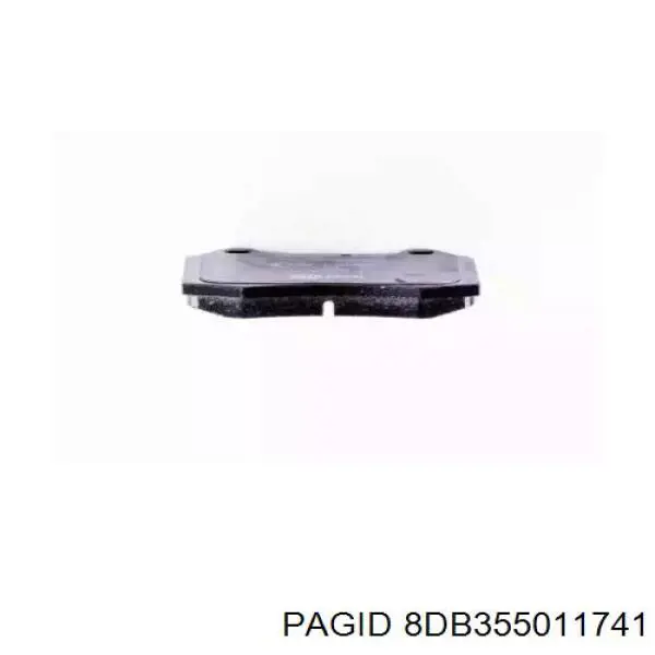 8DB355011741 HELLA-PAGID pastillas de freno delanteras