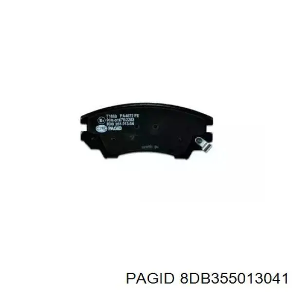 8DB 355 013-041 HELLA-PAGID pastillas de freno delanteras