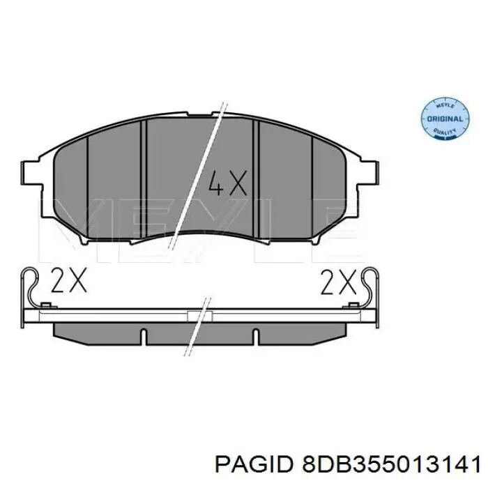 Pastillas de freno delanteras Nissan Navara D40M