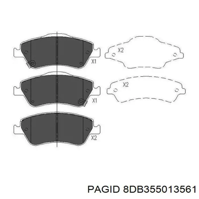 Pastillas de freno delanteras Toyota Corolla E12