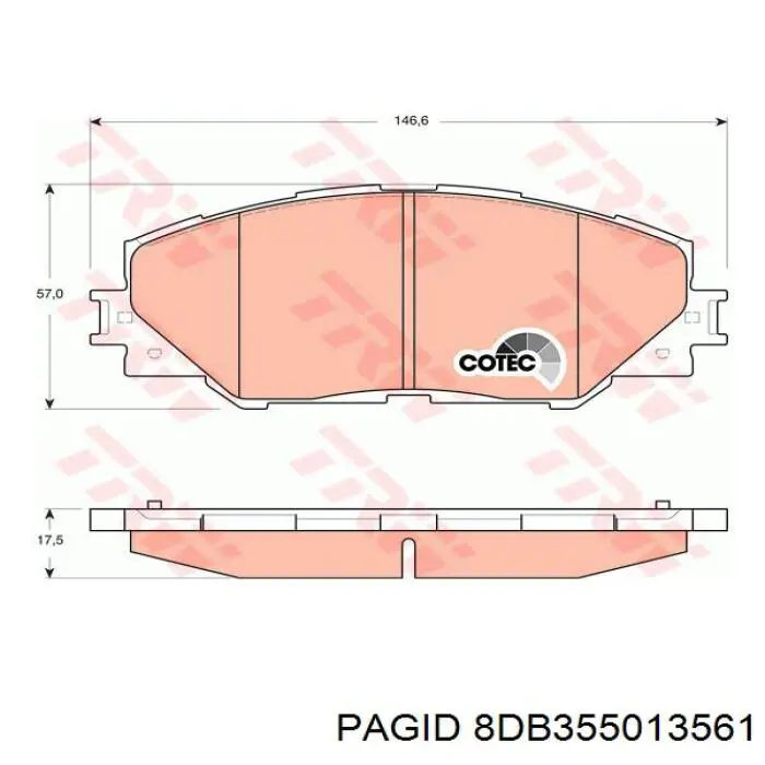 Pastillas de freno delanteras Toyota Corolla E12