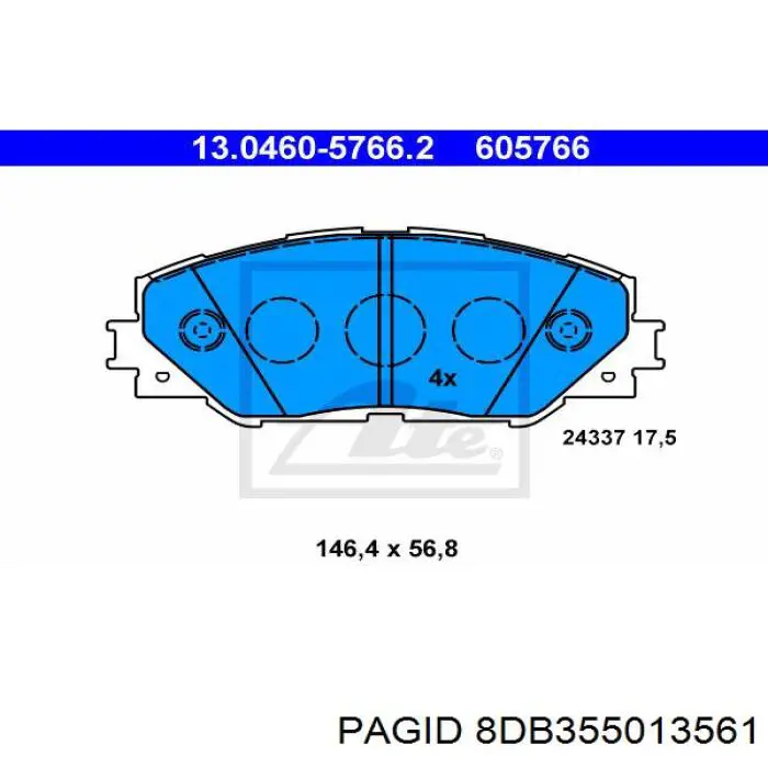 Pastillas de freno delanteras Toyota Corolla E12