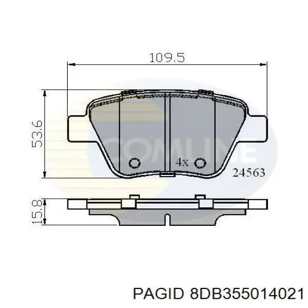 Pastillas de freno traseras Volkswagen Jetta 6 162, 163, AV3, AV2, AY2, AY3