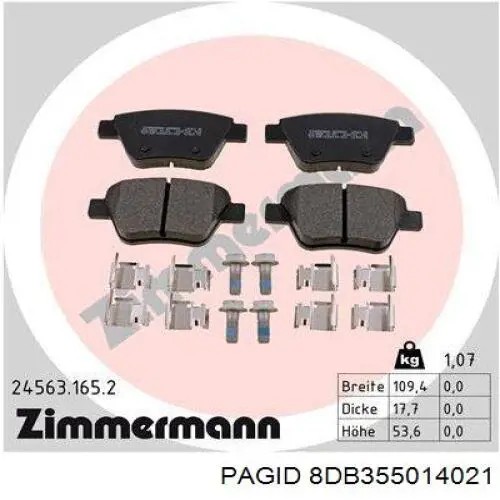 Pastillas de freno traseras Volkswagen Jetta 6 162, 163, AV3, AV2, AY2, AY3