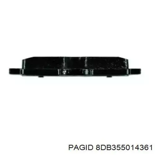 8DB355014361 HELLA-PAGID pastillas de freno traseras