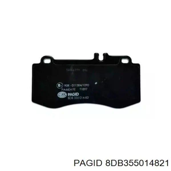 8DB355014821 HELLA-PAGID pastillas de freno delanteras