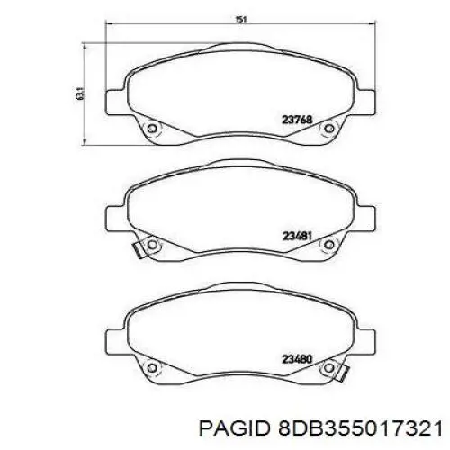 Pastillas de freno delanteras Toyota Corolla R10
