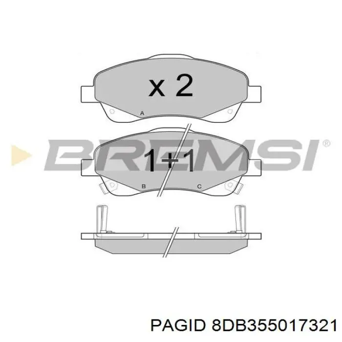 Pastillas de freno delanteras Toyota Corolla R10