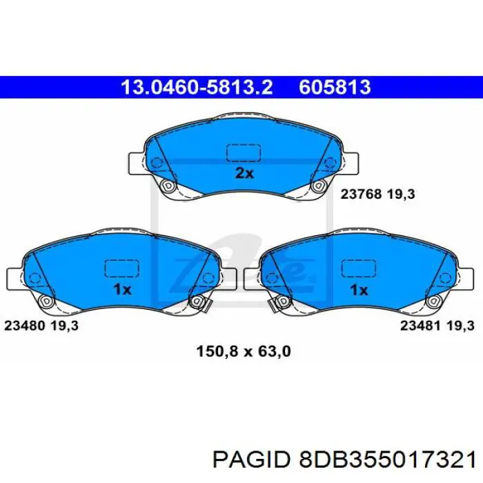 Pastillas de freno delanteras Toyota Corolla R10