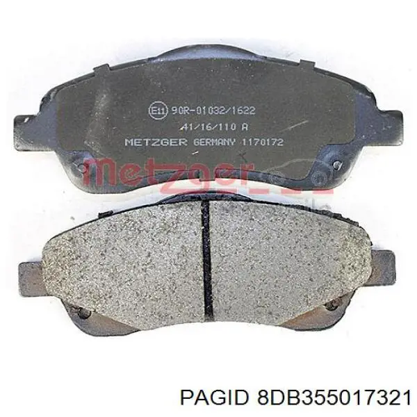 Pastillas de freno delanteras Toyota Corolla R10