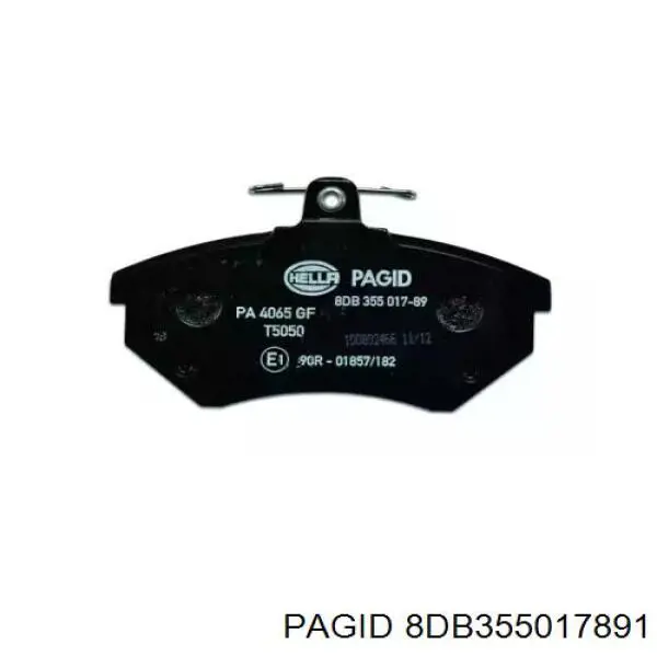 8DB355017891 HELLA-PAGID pastillas de freno delanteras