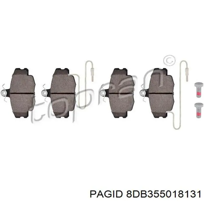 Pastillas de freno delanteras Peugeot 205 2 20A, C