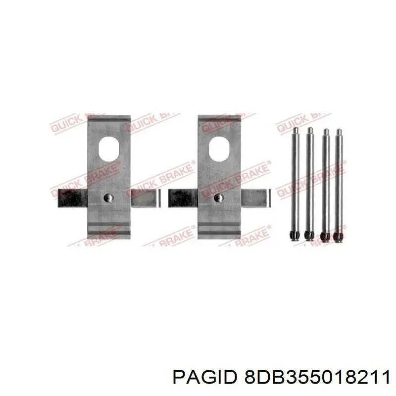 8DB355018211 HELLA-PAGID pastillas de freno delanteras