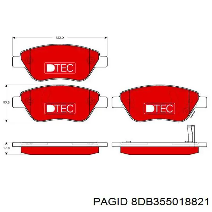 Pastillas de freno delanteras Fiat Stilo 192