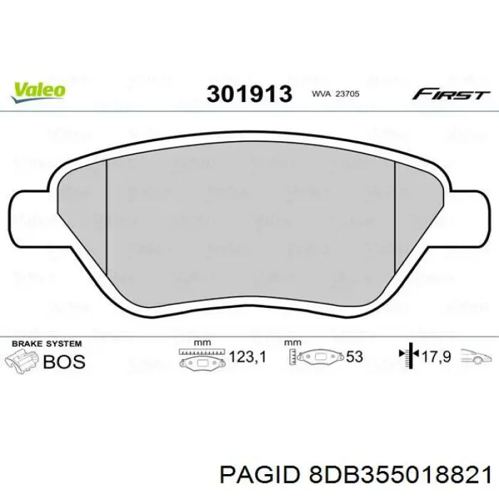 Pastillas de freno delanteras Fiat Stilo 192