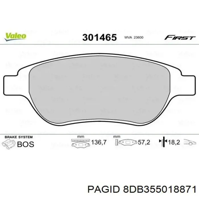 Pastillas de freno delanteras Citroen C3 1 FC