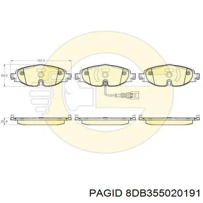 Pastillas de freno delanteras Volkswagen Tiguan 1 5N1, 5N2